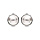 Boucles d'oreille en plaqu palladium ronde avec perle 10mm fermoir clip