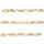 Gourmette en vermeil maille  1+2 prestige 4mm - 18cm