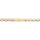 Gourmette en vermeil maille  figaro 1+1 hawai 5mm - 18cm