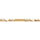 Gourmette en vermeil maille  figaro 1+3 hawai 6mm - 18cm
