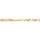Gourmette en vermeil maille 1+3 prestige 4mm - 18cm