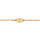 Gourmette Bb en vermeil ovale alterne - 15cm rglable 13cm