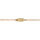 Gourmette Bb en vermeil maille gourmette 2mm ovale diamante etoile - 15/13cm
