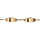 Gourmette  femme en vermeil  2mm 2 plaques ovales -19cm rglable 18