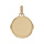 Pendentif en vermeil mdaille  graver grand modle - plaque prestige