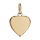 Pendentif en vermeil coeur simple  graver petit modle - plaque prestige