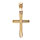 Pendentif en vermeil croix tresse