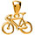 Pendentif vlo de course vermeil