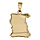 Pendentif en vermeil parchemin  graver grand modle - plaque prestige