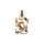 Pendentif en vermeil massif brillant et sable grand parchemin cancer