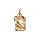 Pendentif en vermeil massif brillant et sablegrand parchemin verseau