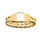 Bague chane en vermeil avec plaque tonneau allong  graver