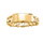 Bague chane en vermeil avec petite plaque  graver