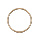 Bracelet jonc en vermeil massif fil 3mm - diamtre 62mm