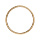 Bracelet jonc en vermeil massif fil 3,8mm  - diamtre 60mm