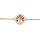 Bracelet en vermeil arbre de vie multi couleurs et contour d'oxydes blancs sertis  - 16+3cm