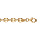 Bracelet en vermeil maille grain de caf 6mm  - 18cm