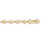 Bracelet en vermeil maille marine  - 18cm