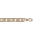 Collier en vermeil maille grosse marine 7mm -  55cm