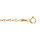 Bracelet en vermeil maille petit grain de caf  - 18cm