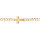 Bracelet en vermeil maille gourmette 5mm de large croix plate lisse - 19cm