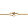 Bracelet en vermeil deux coeurs enlacs  - 15+2,5cm