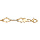 Bracelet en vermeil motif losange et barrettes d'oxydes blancs sertis  - 17+2cm