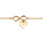 Bracelet en vermeil motif infini et coeur - 16+3cm