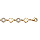 Bracelet en vermeil massif avec oxydes blancs sertis une maille sur deux  -16,5+3cm