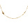 Collier en vermeil boules croix et mdaille religieuse  - 43,5cm