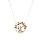 Collier en vermeil arbre de vie oxydes multi couleurs  - 40+4cm