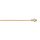 Chane en vermeil maille forcat 1.5mm  - 40cm