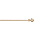 Chane en vermeil maille forcat 1.5mm  - 45cm