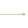 Chane en vermeil maille forcat 1.5mm  - 50cm