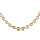 Collier en vermeil grain de caf 6mm   - 50cm