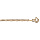 Bracelet enfant en vermeil maille  1+1 2mm   - 13+2cm