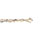 Bracelet en vermeil 1+1 4mm -18cm