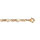 Chane en vermeil 1+2 4mm - 55cm