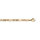 Chane en vermeil 1+3 4mm - 55cm