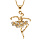 Collier en vermeil pendentif danseuse avec oxydes blancs sertis  - 42+3cm