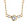 Collier en vermeil troisoxydes sertis clos -  42+5cm