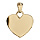 Pendentif en vermeil coeur arrondi  graver grand modle - plaque prestige