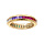 Bague en vermeil empierre multi couleurs