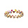 Bague en vermeil multi couleurs