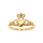 Bague en vermeil claddagh irlande modle homme (amour, amiti, loyaut)