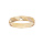 Bague en vermeil diamante strie largeur 4mm