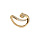 Bague en vermeil serpent avec oxydes blancs sertis