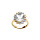 Bague en vermeil royale oxyde blanc (17 mm x 14 mm)