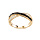 Bague en vermeil brins croiss avec pierres noires et blanches