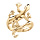Bague en vermeil salamandre